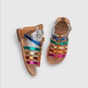 6c baby gap shoes rainbow sparkle